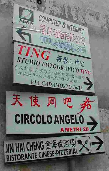 Street sign in Prato 